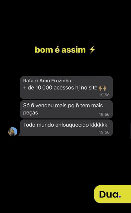 Feedback de clientes Dua Criativa